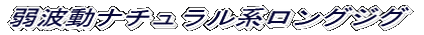 弱波動ナチュラル系ロングジグ