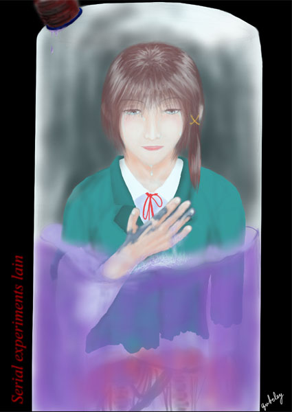 Serial experiments lain̊q批łBÂGċC܂B